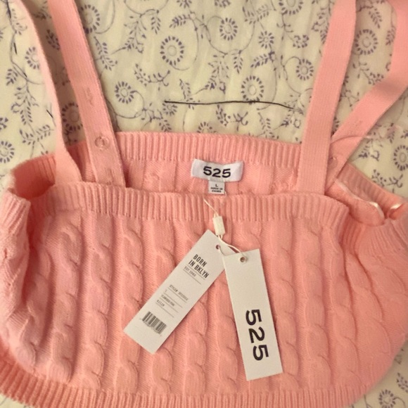 525 America | Cable Tiny Tank In Flamingo Pink - Picture 9 of 11